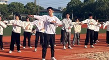 财经系开展新生广播操比赛