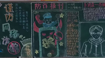 谨防网络诈骗 — 智能制造系黑板报评比