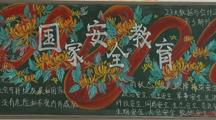 以板报绘安全，以初心护家国——财经系开展“国家安全教育”主题黑板报评比活动