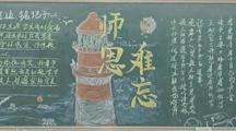 丹青绘师恩 匠心颂师情——电气工程系开展教师节主题黑板报活动