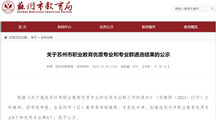 专业建设再添佳绩——我校获评苏州市职业教育优质专业群！
